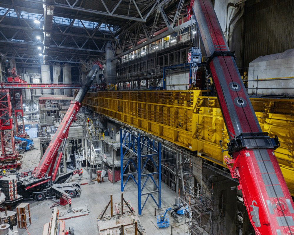 Mammoet tackles complex crane girder replacement for thyssenkrupp Steel
