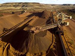 Iron ore gains on firm demand
